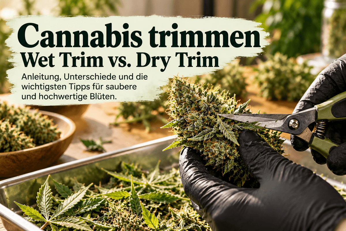 Cannabis trimmen: Anleitung für Wet Trim & Dry Trim