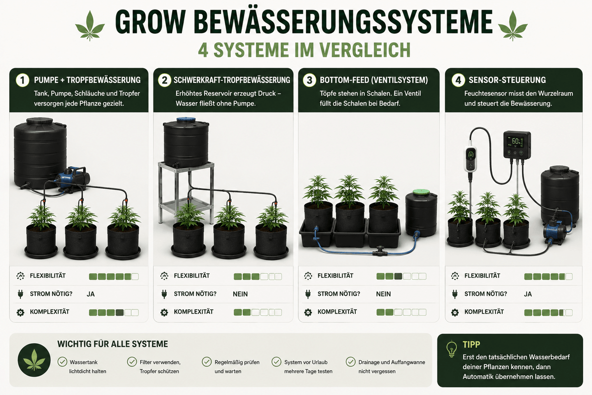 Grow Bewässerungssystem: Welche automatische Bewässerung passt?
