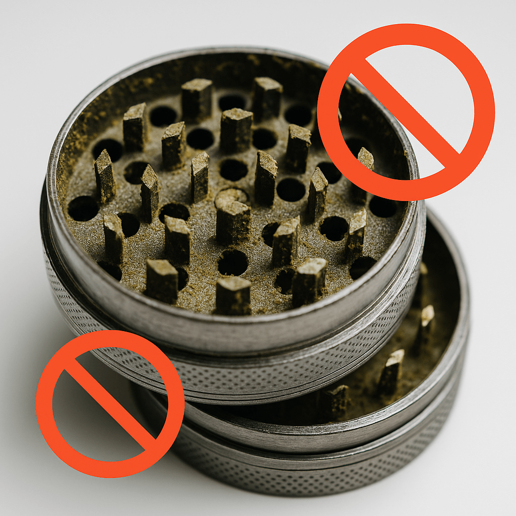 Metallisches Grinder klemmt und geht nicht mehr auf