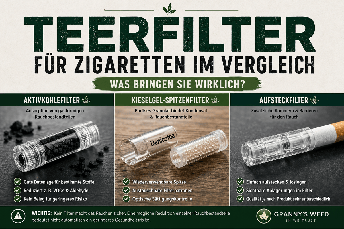 Teerfilter für Zigaretten im Vergleich: Was bringen sie wirklich?