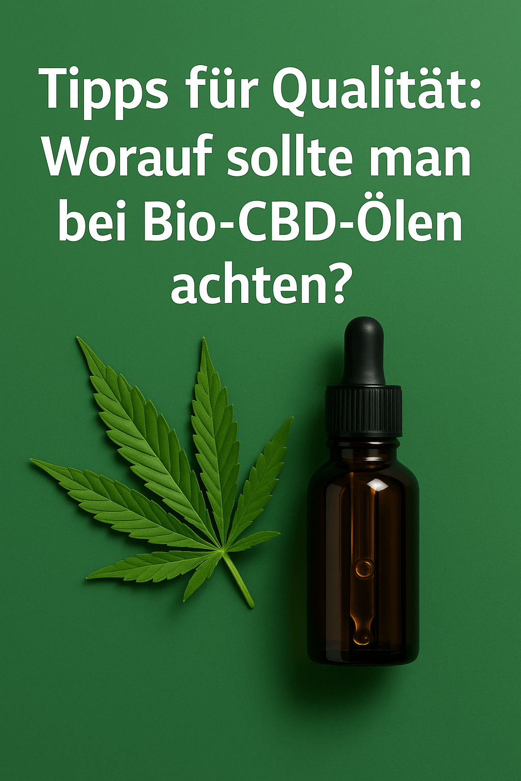Tipps für Qualität: Worauf sollte man bei Bio-CBD-Ölen achten?