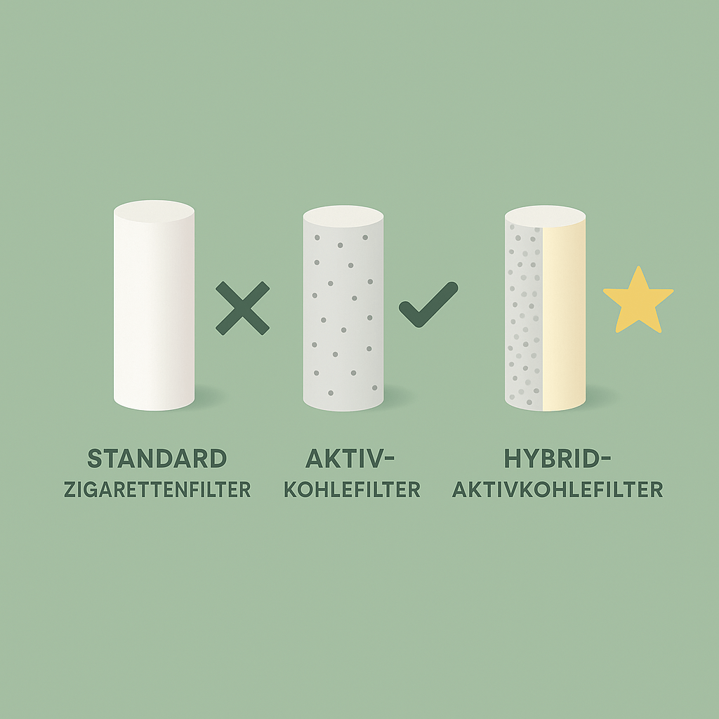Filtern Aktivkohlefilter THC aus dem Joint? Zigarettenfilter vs. Aktivkohlefilter