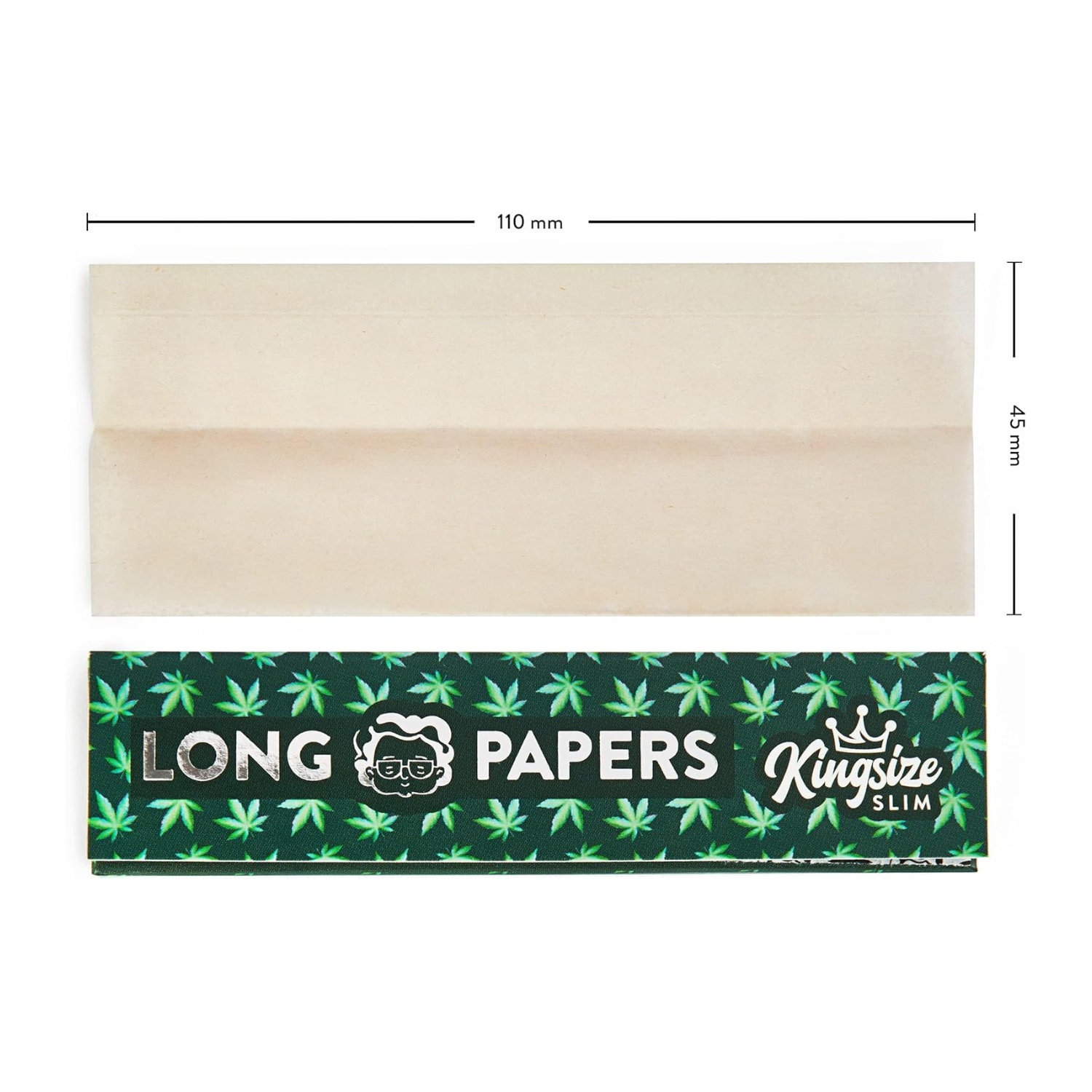 6x Granny's® new Organic Slim Long Papers aus Hanf | 108 x 45 mm | 36 Blatt ungebleicht | King Size | organic hemp