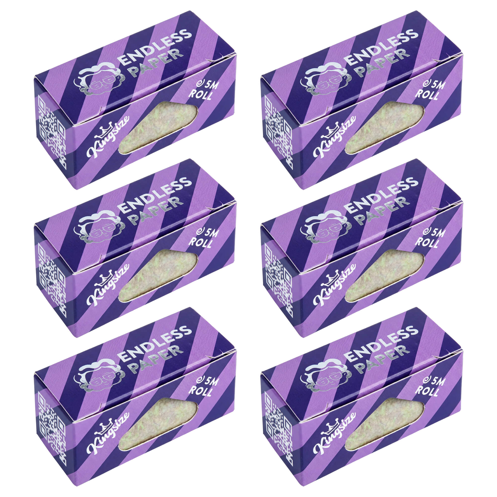Granny's Endless Papers – 5 Meter Rolle, 45 mm breit (Zellstoff-Edition) - Grannys Weed