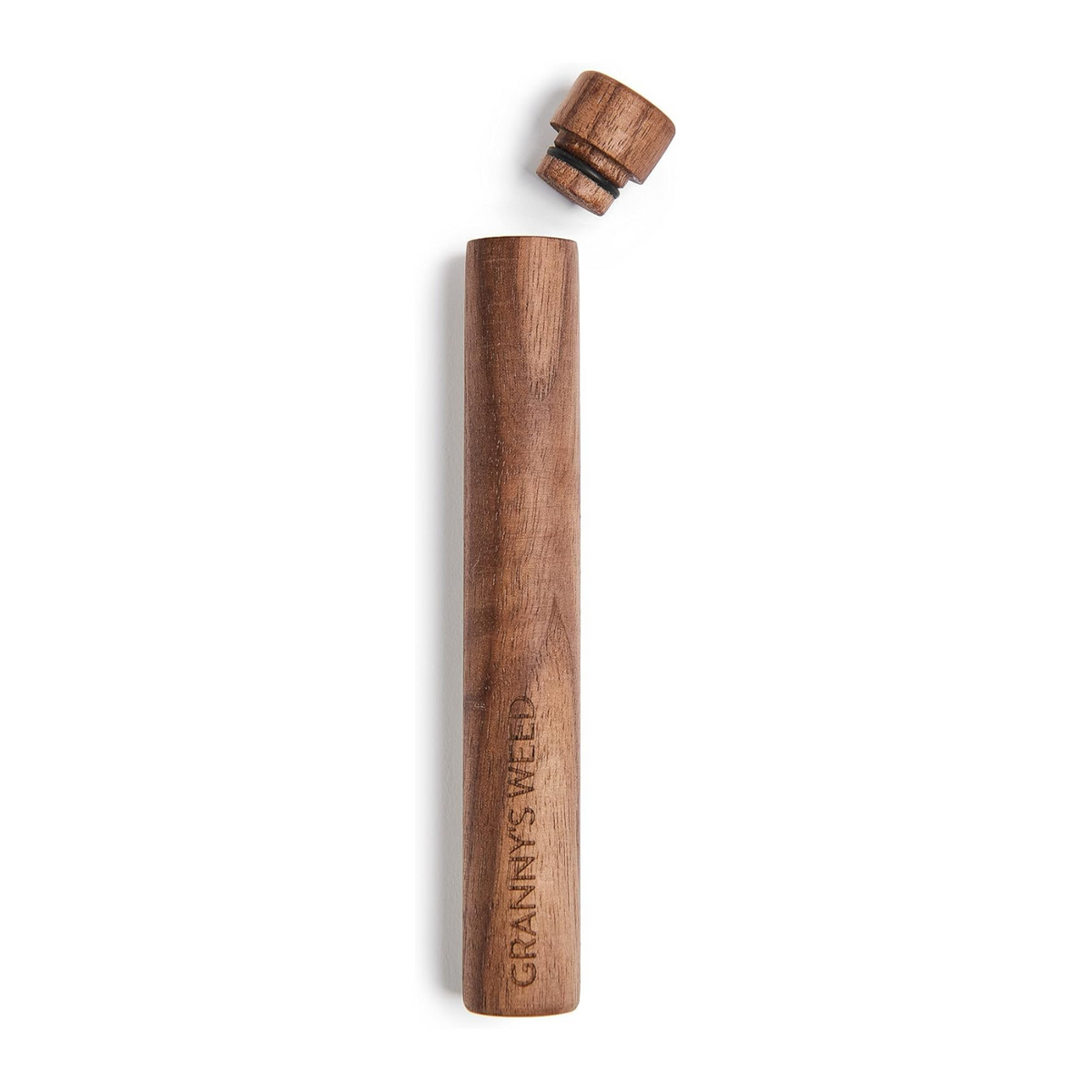 Granny's Premium Joint-Hülle aus Walnussholz – 14 cm geruchsdichtes Design - Grannys Weed Frontalansicht