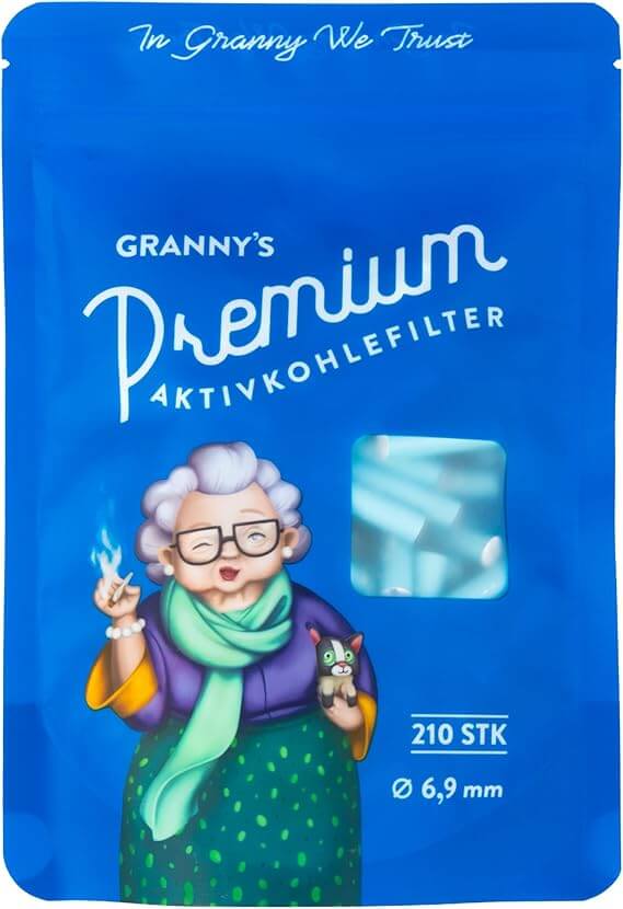 Aktivkohlefilter 7 mm – Vegane Slim Filter (50 oder 210 Stück)