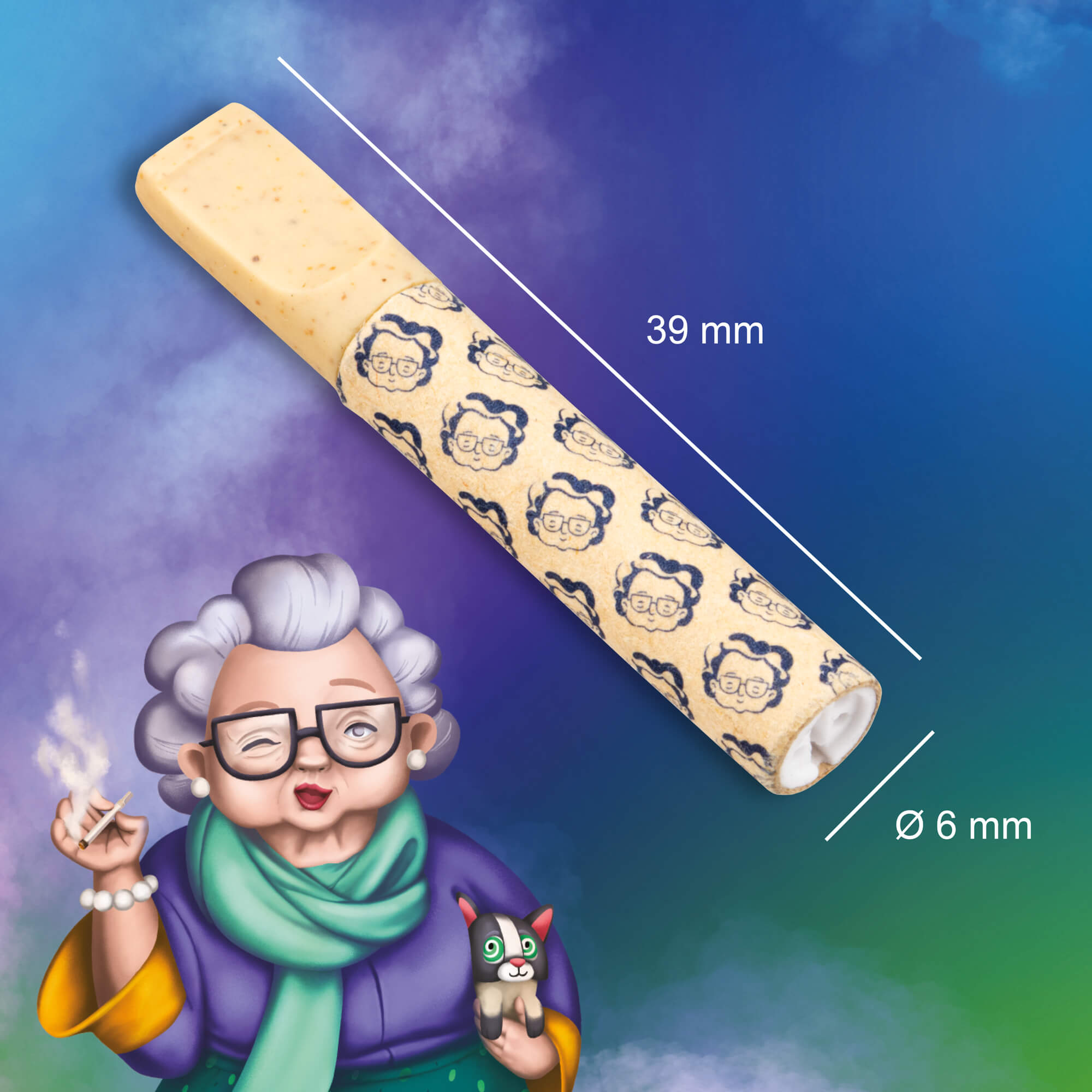 Granny’s Hybrid Aktivkohlefilter Deluxe – 6 mm, 50 Stück