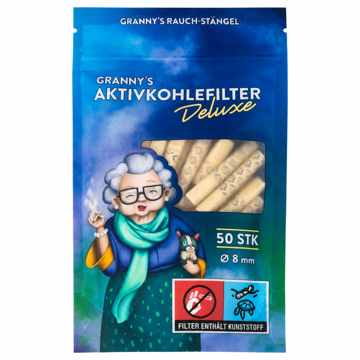 Granny’s Hybrid Aktivkohlefilter Deluxe 8 mm 50 Stück