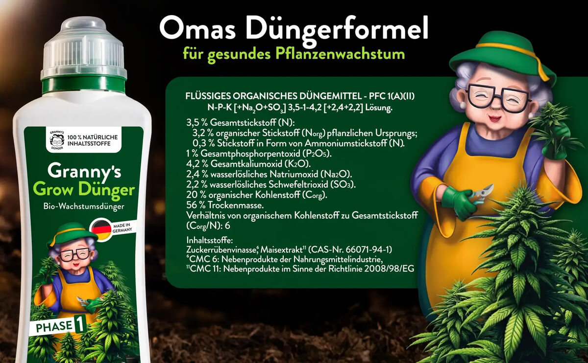 Grow Dünger – Hanf & Cannabis Wachstumsdünger