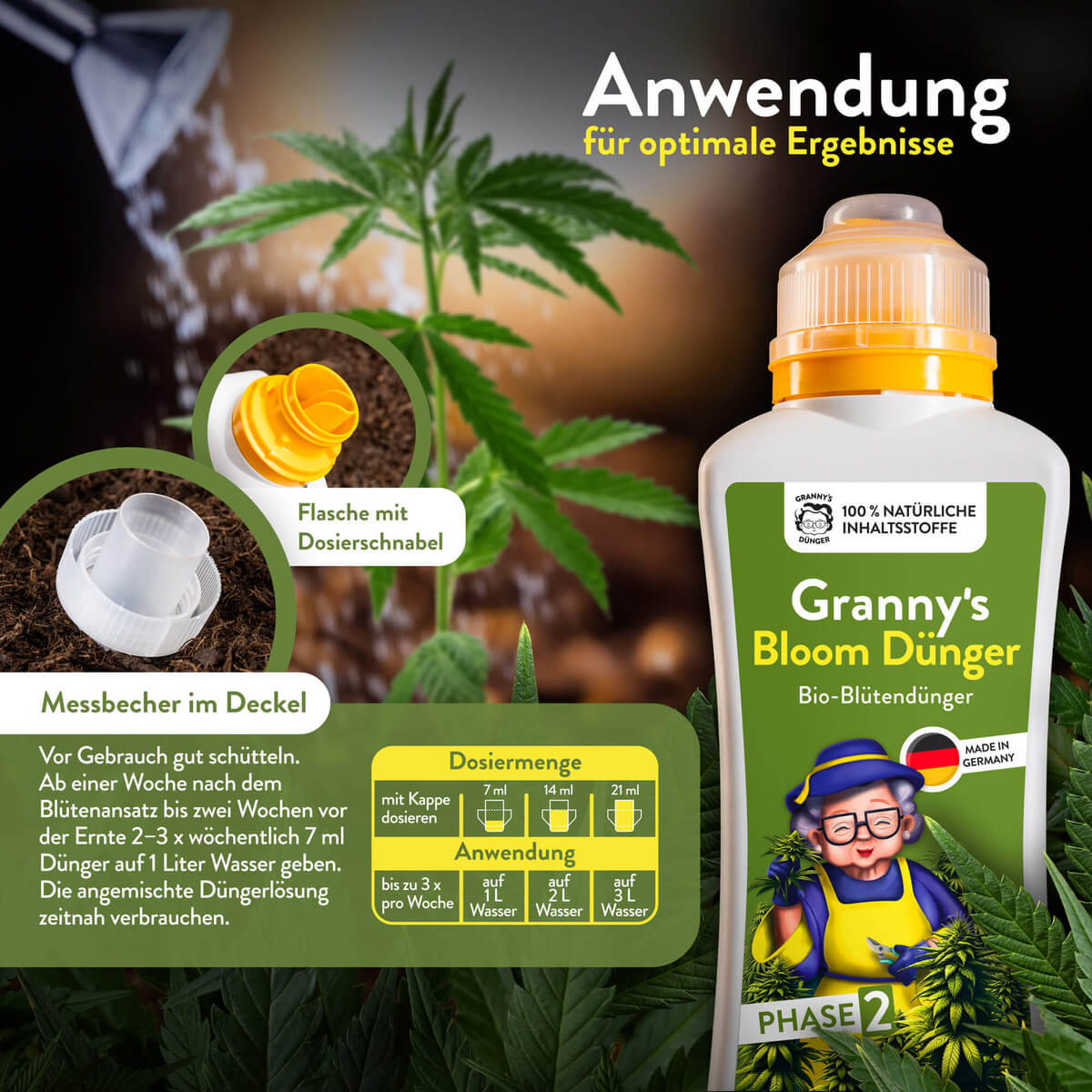 Bio Hanf & Cannabis Bloom Dünger – Organischer Blütendünger