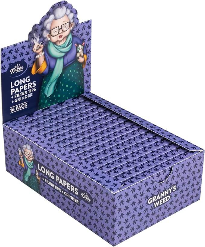 All-in-One Long Papers aus Zellstoff mit Tips Grinder Card und Mischefach von Grannys