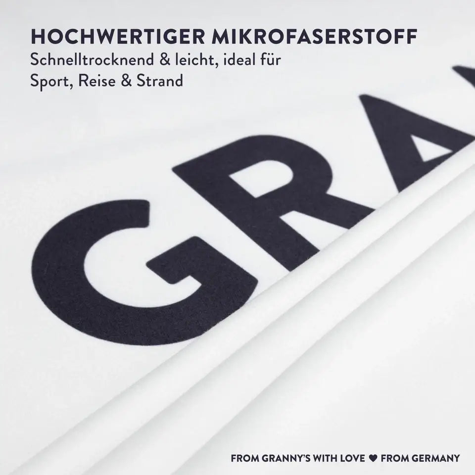 Granny’s Weiches Microfaser-Handtuch 150×80 cm - Grannys Weed