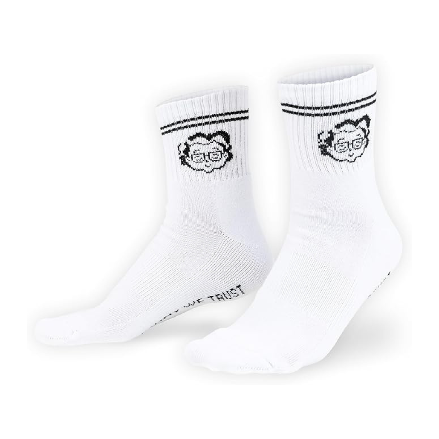 Granny's Premium Socken in Weiß | 2 Stück | Stilvolle Komfortsocken mit Unikat Oma-Symbol – Hochwertig & Langlebig – Größe 39-42